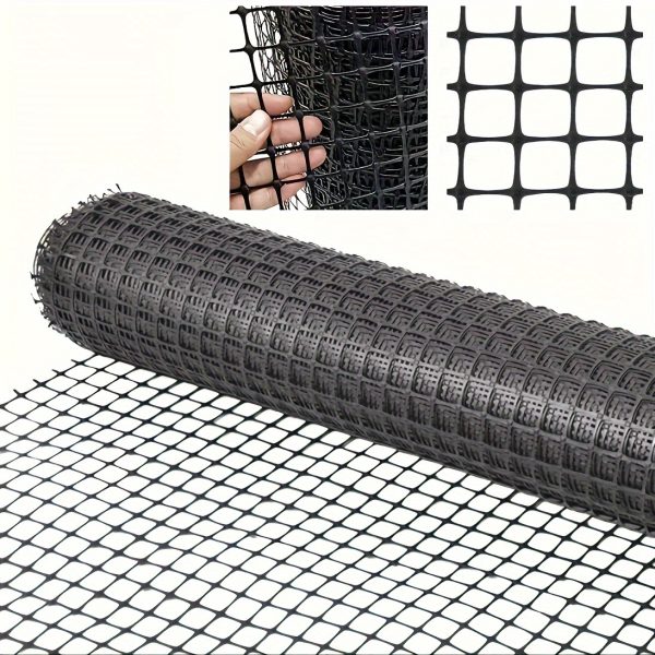 Garden Fence Barrier Fencing for Dogs, Snow Fence Plastic Mesh Fencing Rol lHeavy Duty Safety Temporary Fencing, Garden Mesh Border Fence Reusable for Yard Vegetable Poultry Rabbit Chicken