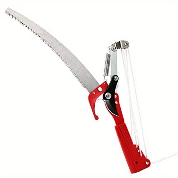 Extendable Tree Pruner Saw, 2 in 1 Outdoor High Branch Scissors Pruning Shears Garden Tools (Without Pole) Tree Trimmer High-Altitude Branches Trimmer Pruning Shears Head