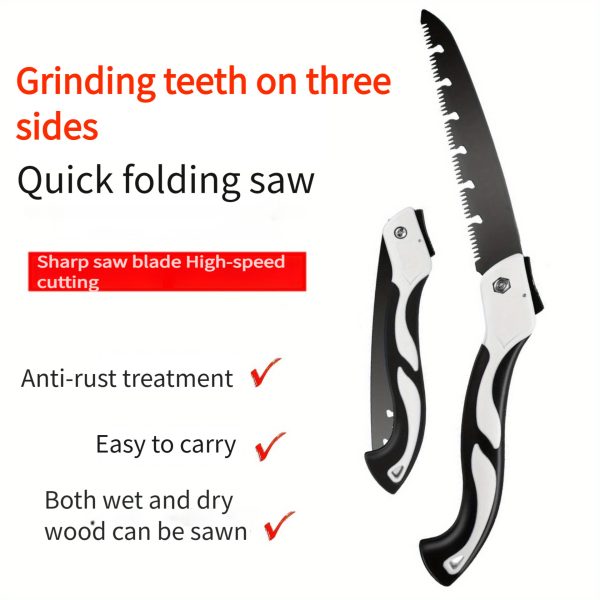 Folding Hand Saw Ergonomic Alloy Steel Mini Saw for Outdoor Tree Pruning Camping and Gardening Time Saving Efficient Gardening Tool for Home Decor and Woodworking Rust Resistant Sharp Durable Folding Saw for Bamboo and Wood Cutting Multi-Purpose Japa