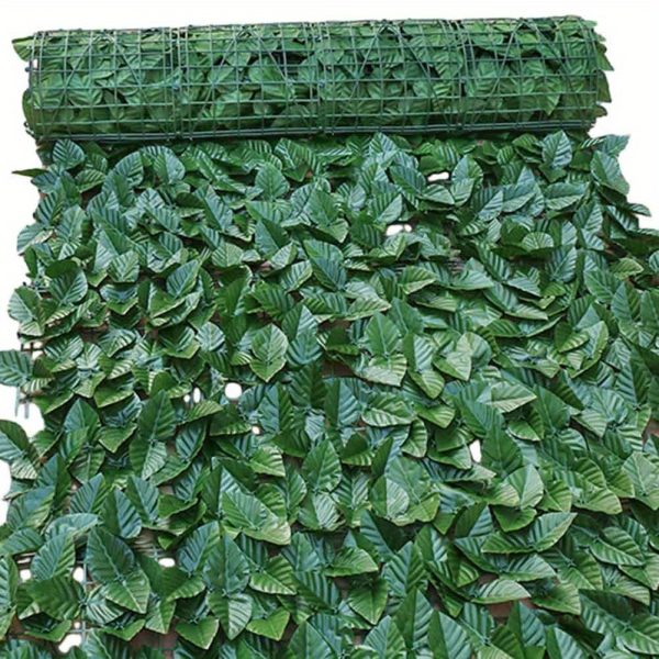 Simulated Leaf Fence, Artificial Fence Artificial Balcony Fence, Simulated Plant Vine Fence Guardrail